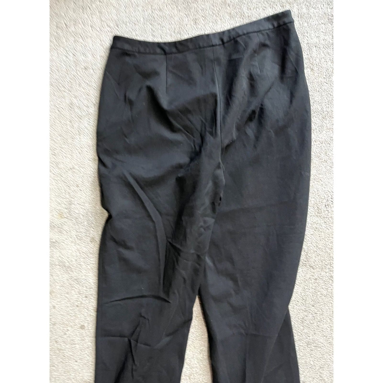 Talbots VINTAGE Talbots Pants 12 Black Dress Stretch Trouser Business CareerCore Women Size 34" / US 12 / IT 48 - 4 Thumbnail