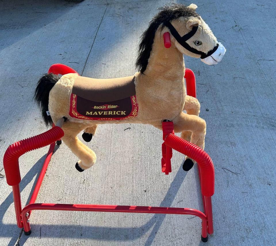 Rockin Rider Toy Riding Horse With Springs Rocking Horse For