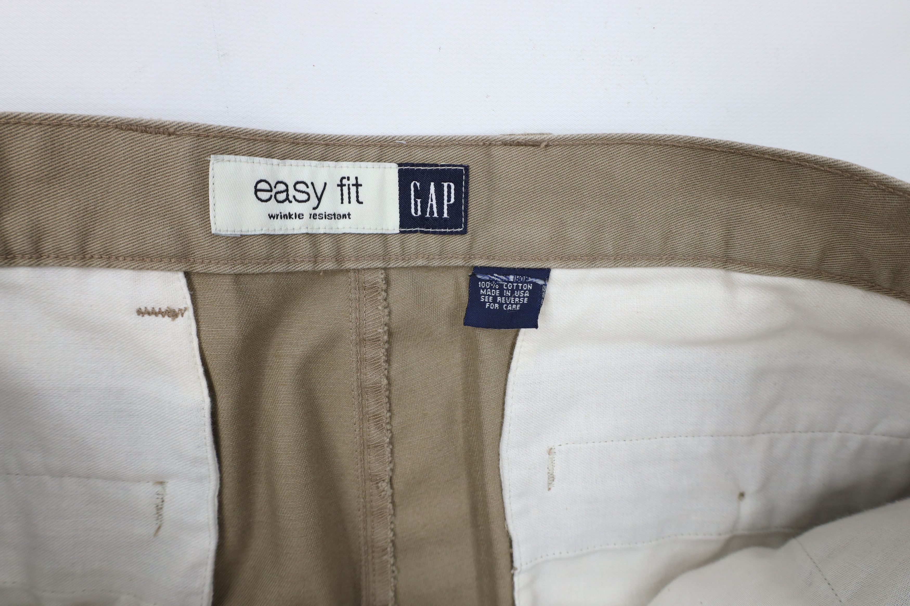Gap × Vintage Vintage 90s Gap Fit Relaxed Pleated Cuffed Chino Pants USA Size US 36 / EU 52 - 8 Thumbnail