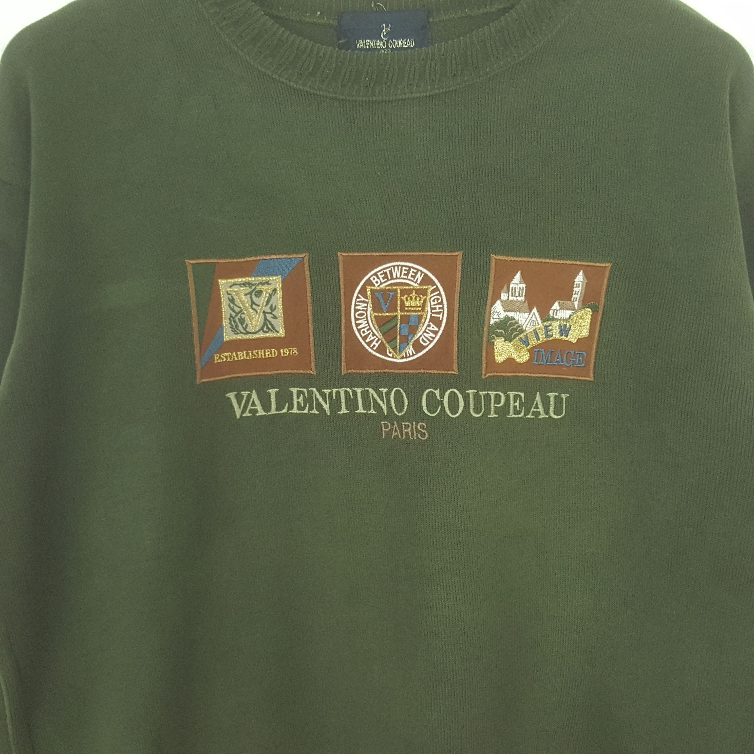 Valentino Vintage Valentino Coupeau Paris Designer Sweatshirt C315N7 Size US L / EU 52-54 / 3 - 2 Thumbnail