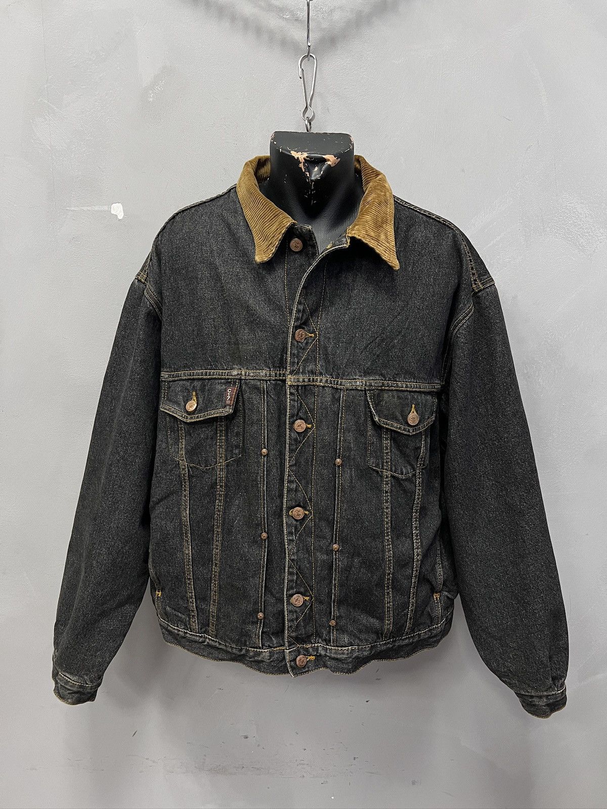 Levi's Levi’s style leather Denim Jeans Jacket 90s Distressed Y2k Size US L / EU 52-54 / 3 - 1 Thumbnail