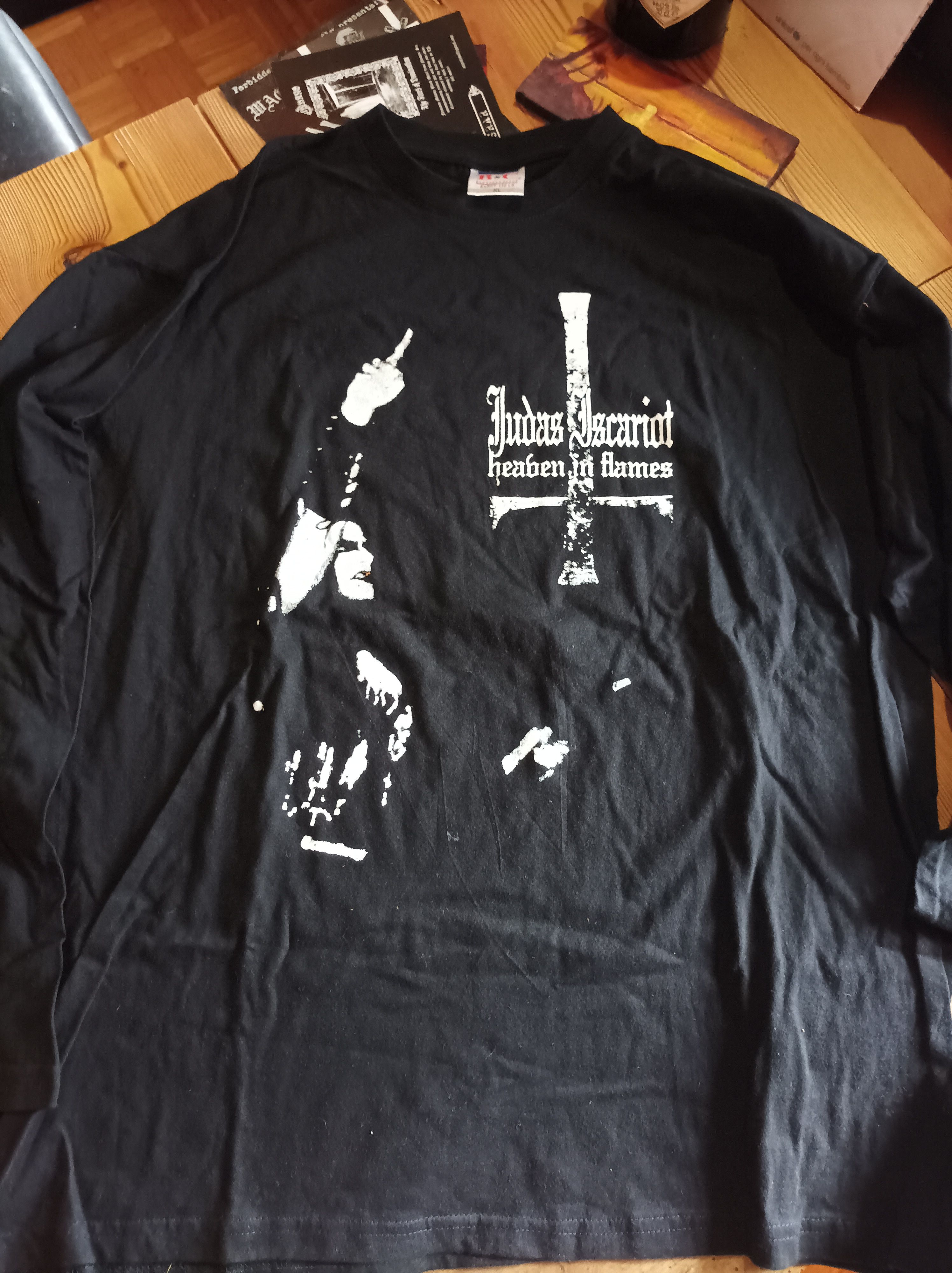 Band Tees Judas Iscariot.Heaven in Flames.vintage Size US XL / EU 56 / 4 - 1 Thumbnail