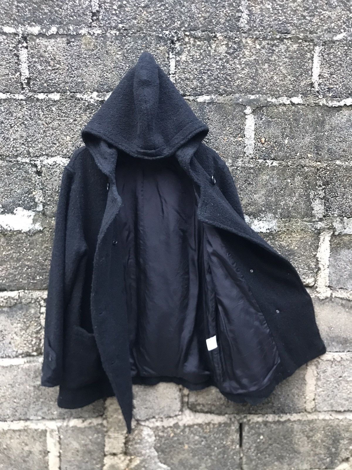 Japanese Brand × Vintage ⚡️ Vintage Do! Family Co Hooded Wool Double Breast Jacket Size US M / EU 48-50 / 2 - 8 Thumbnail