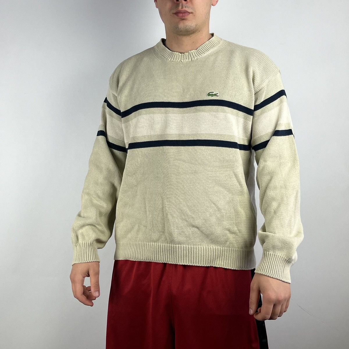 Lacoste Vintage Lacoste sweater knit size Large Size US L / EU 52-54 / 3 - 1 Thumbnail
