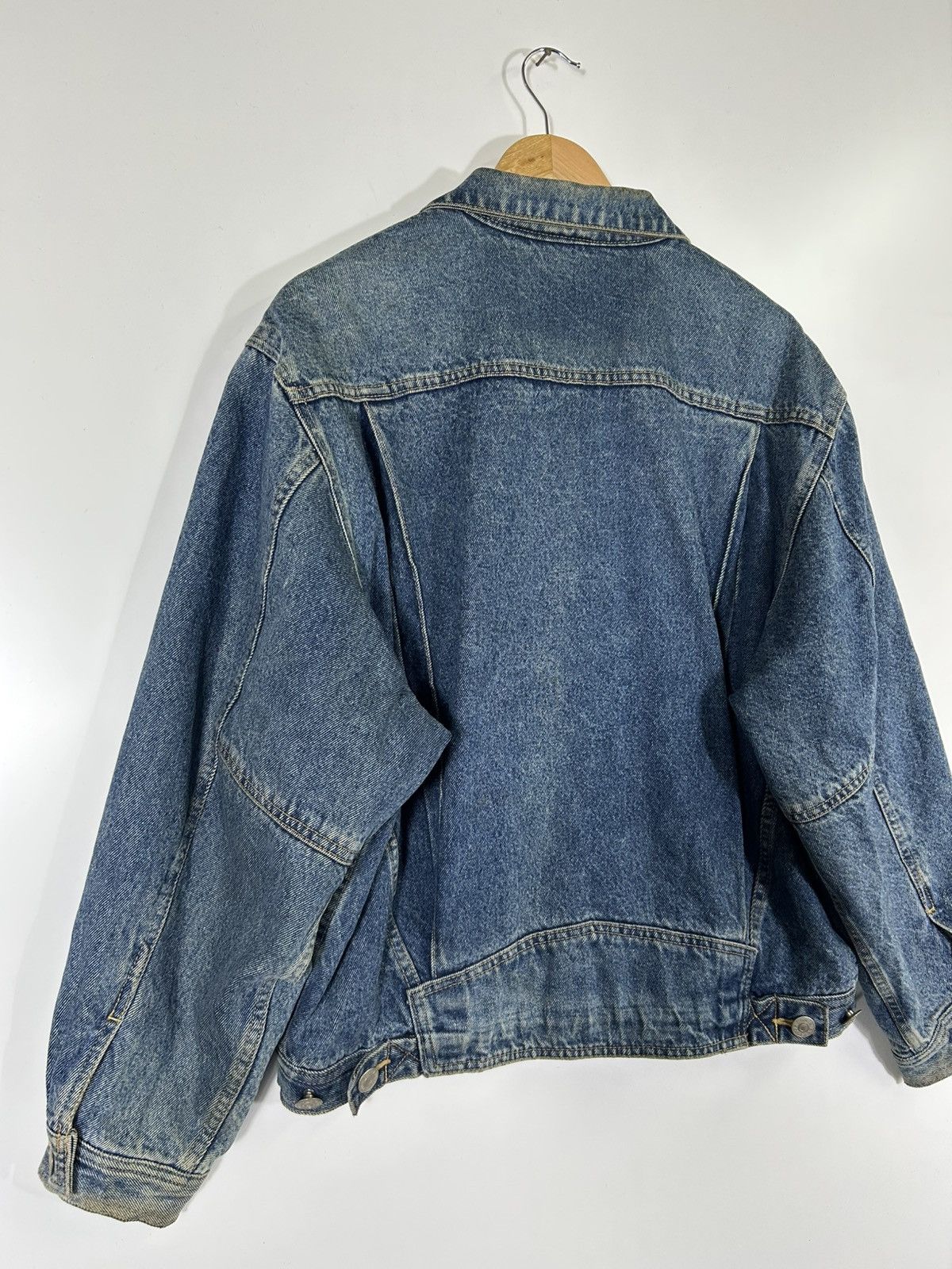Edwin ⚡️Vintage Edwin Distressed Denim Trucker Jacket Size US L / EU 52-54 / 3 - 16 Thumbnail
