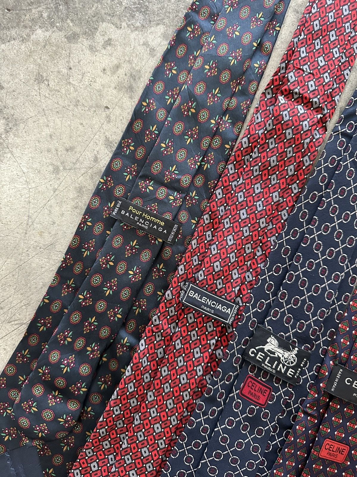 Balenciaga Lot of 7 Luxury Designer Tie Size ONE SIZE - 7 Thumbnail