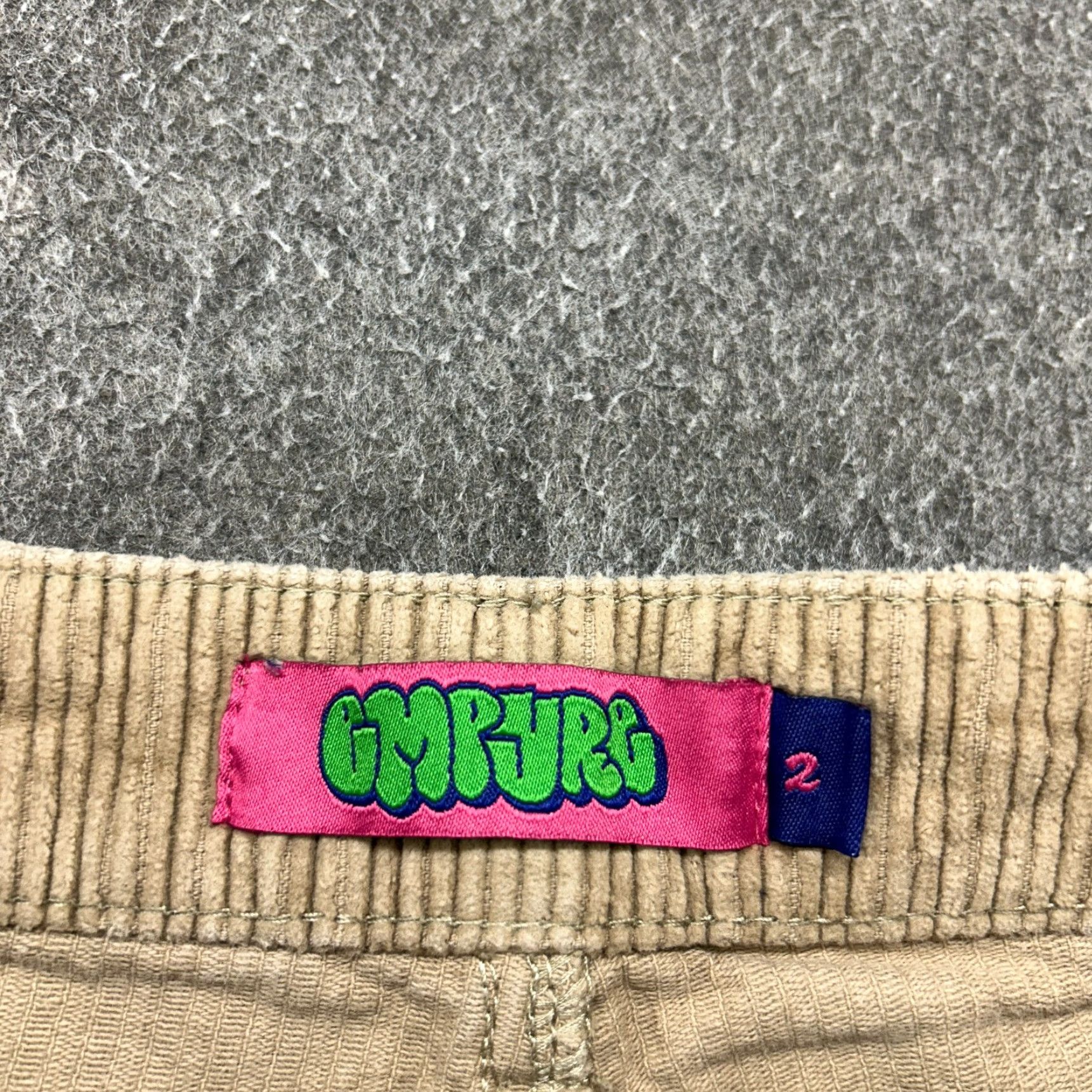 Empyre Empyre Pants Women 2 Chino Corduroy Beige Relaxed Straight 90s Hip Hop Distressed Pockets Baggy Casual Summer Spring Fall Winter Jeans Pants Size 26" / US 2 / IT 38 - 7 Thumbnail