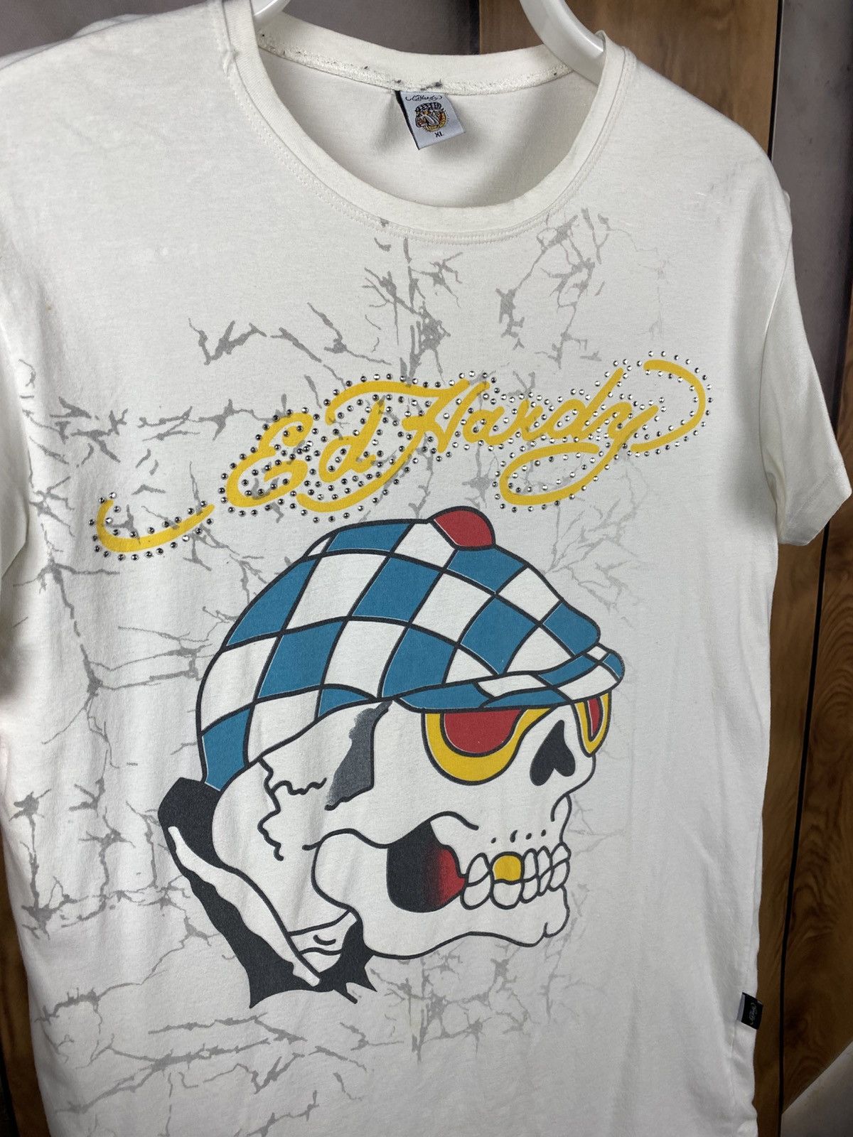 Ed Hardy 🐶Vintage T-Shirt Ed Hardy Big Logo Art Taty Tee🐶 Size XL / US 12-14 / IT 48-50 - 3 Thumbnail