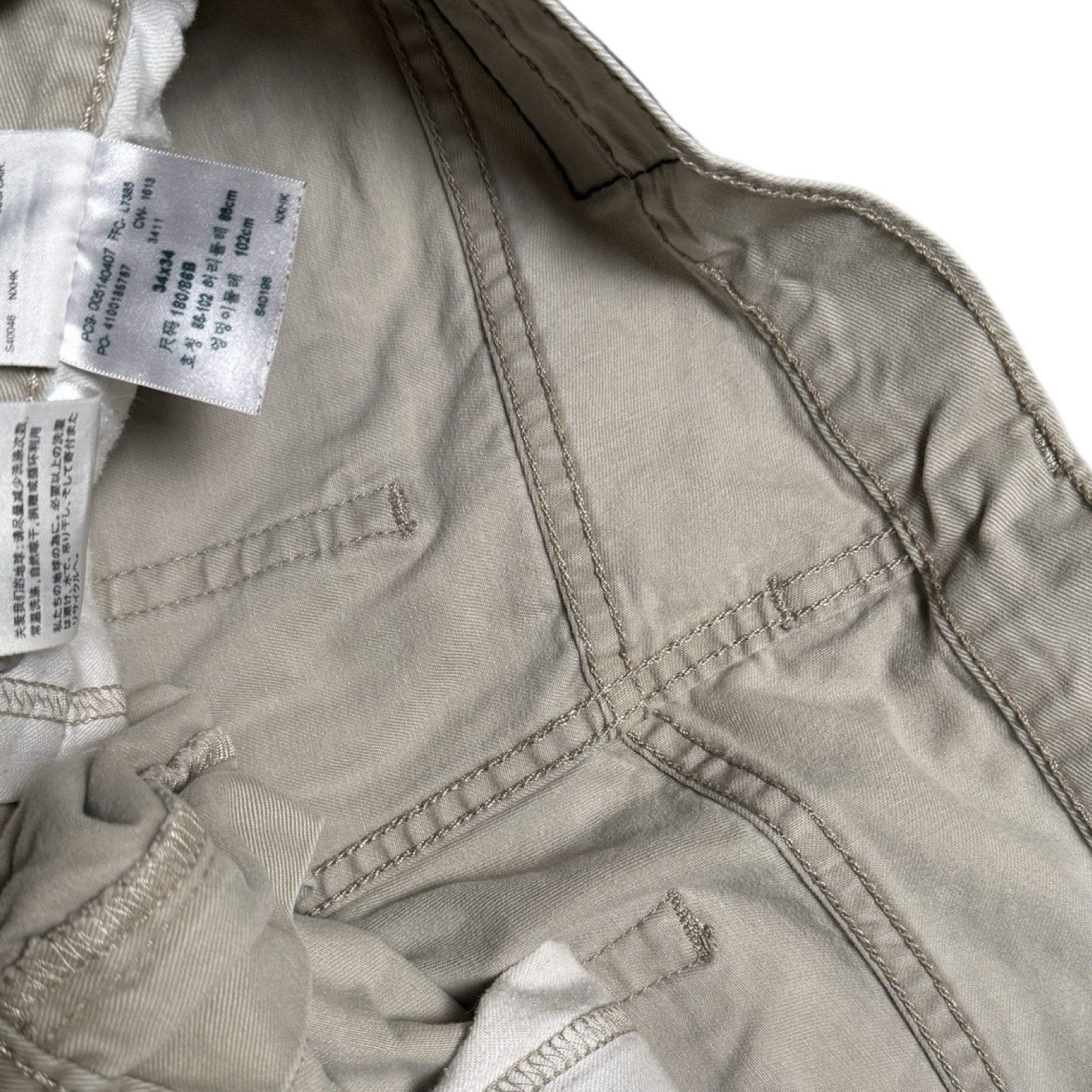 Levi's Vintage Y2K Levi's 514 Beige Khaki Pants Skater 34 x31 Size US 34 / EU 50 - 4 Thumbnail