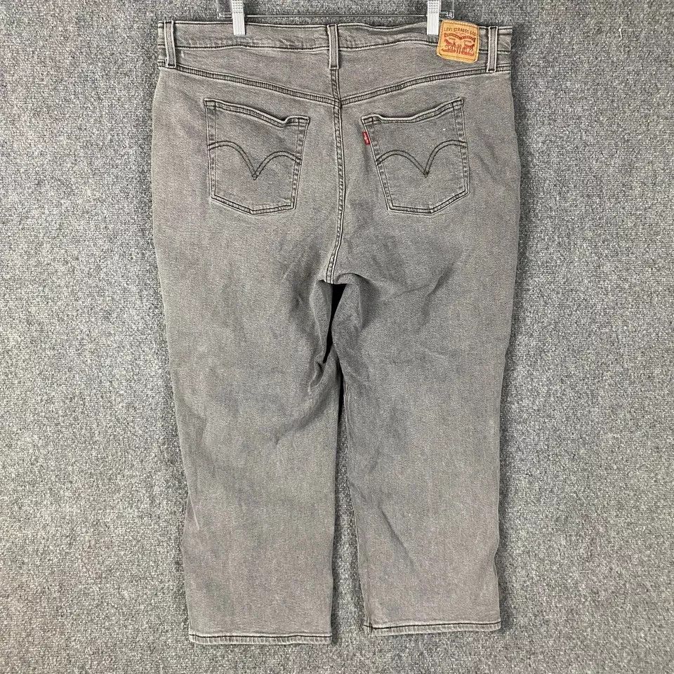 Levi's Levi's Ribcage Straight Ankle Jeans Women 20W Denim Stretch Size 40" / US 18 - 6 Thumbnail