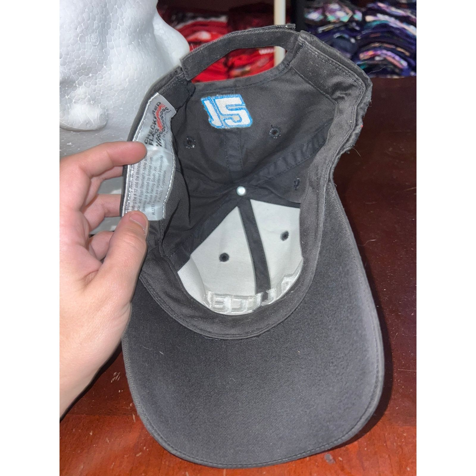 Vintage Ryan Newman Hat Alltel Racing Race Black Cap Headwear Size ONE SIZE - 6 Thumbnail