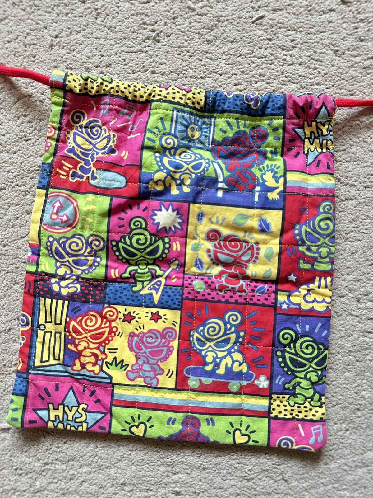 Hysteric Glamour 1990s Hysteric glamour Keith Harring Pop Art Drawstring Bag Size ONE SIZE - 4 Thumbnail