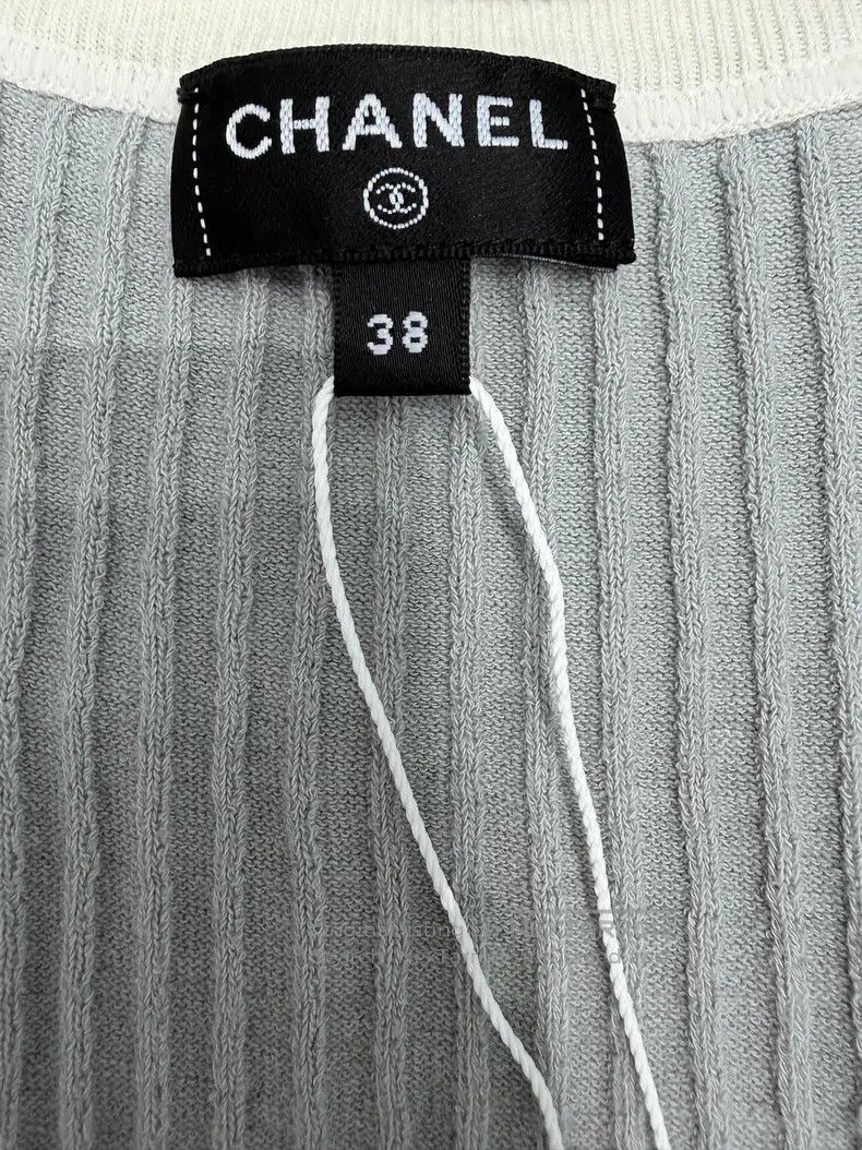 Chanel Chanel Beach Series Grey Vest Size XS / US 0-2 / IT 36-38 - 5 Thumbnail
