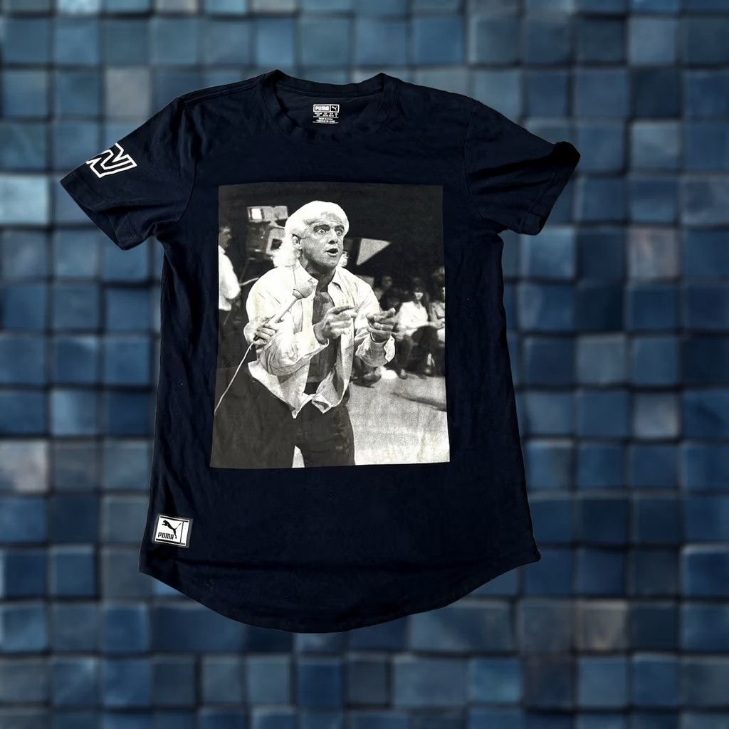 Puma Puma WWE Ric Flair Nature Boy Photo Tee T-Shirt Black Men's S WCW 90s Size US S / EU 44-46 / 1 - 1 Thumbnail