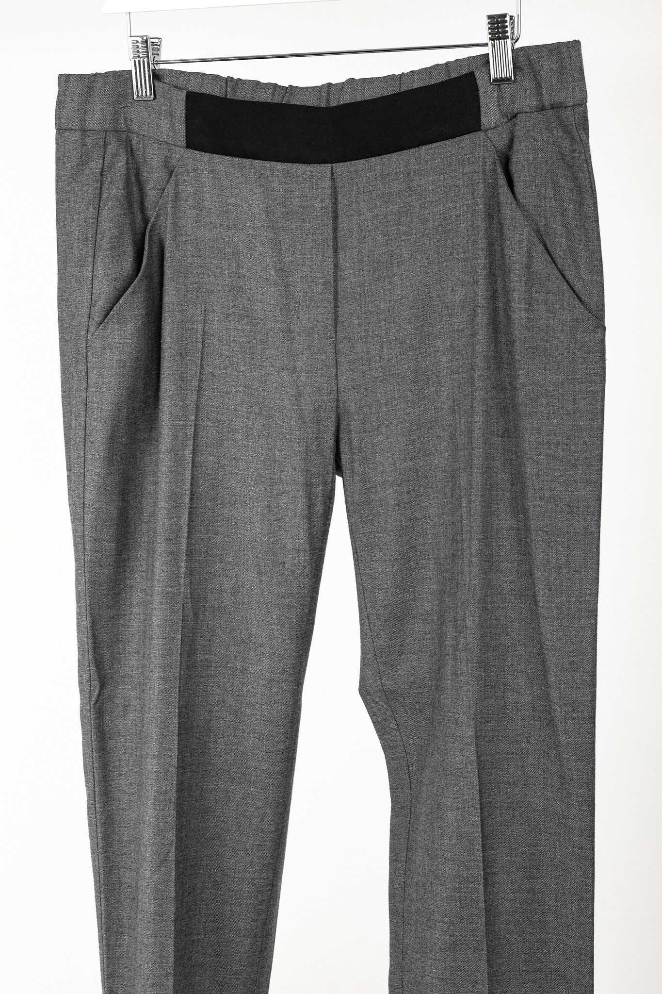 MM6 × Maison Margiela MM6 Maison Martin Margiela Wool-Blend Black-Waist Trousers Size 27" / US 4 / IT 40 - 3 Thumbnail