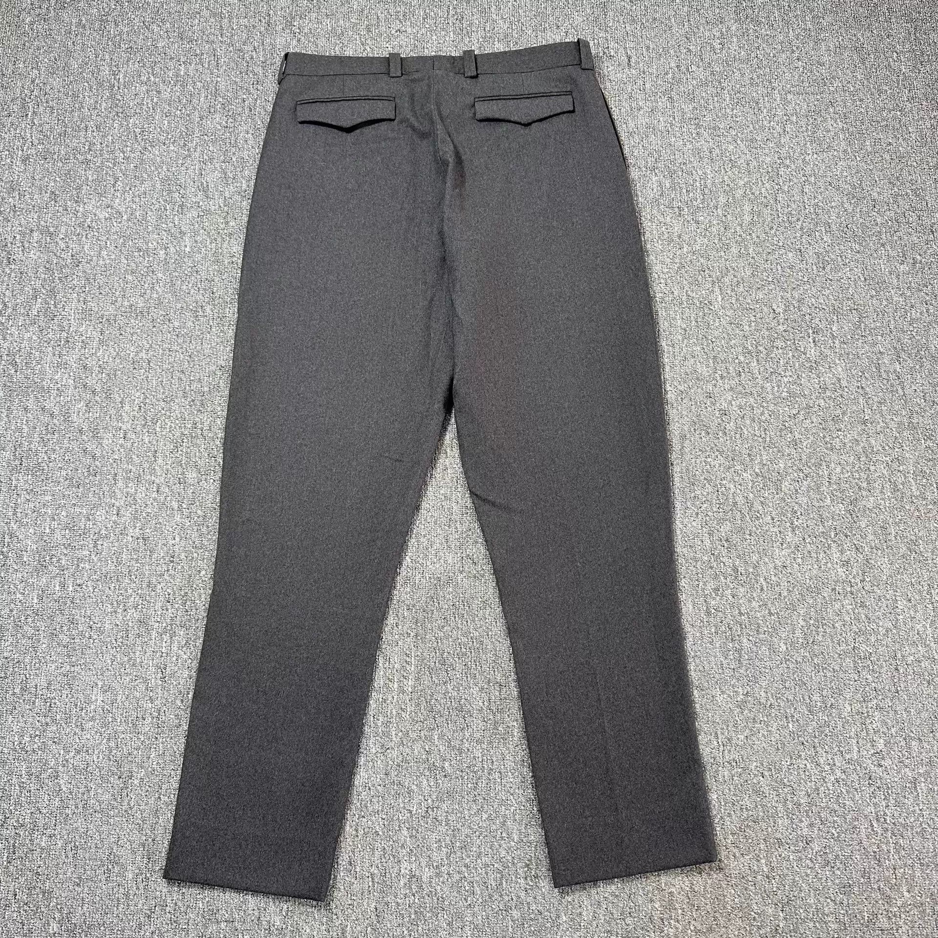 Dior Dior Homme Charcoal Gray Wool Casual Trousers Size 48 Size US 32 / EU 48 - 4 Thumbnail