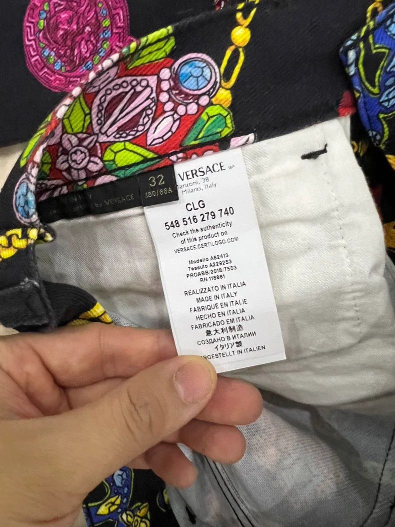 Versace Versace Heavy Diamond Slacks Size US 32 / EU 48 - 8 Thumbnail