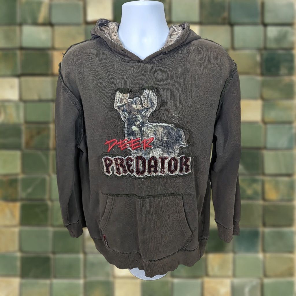 Realtree Buck Wear Realtree DEER PREDATOR Hunting Green Hoodie Sweatshirt Mens Large Size US L / EU 52-54 / 3 - 1 Thumbnail