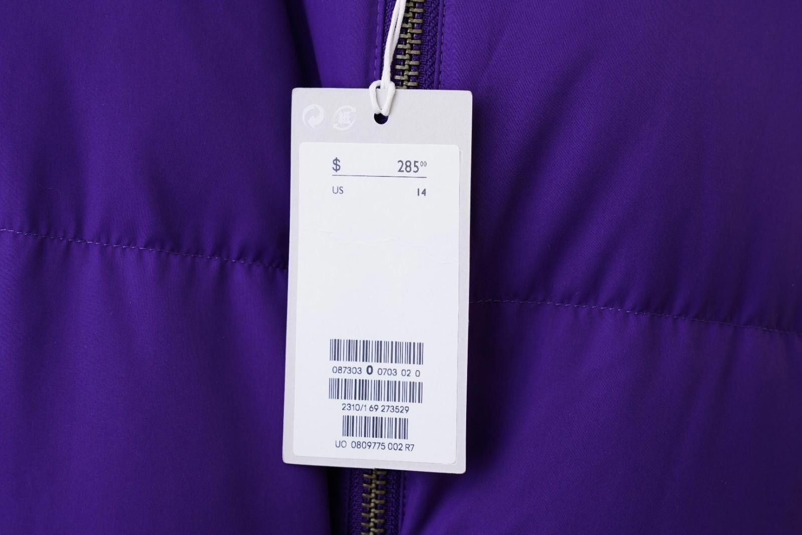 Cos COS Puffer Down Jacket Women's Coat Purple Sz 14 Size XL / US 12-14 / IT 48-50 - 4 Thumbnail