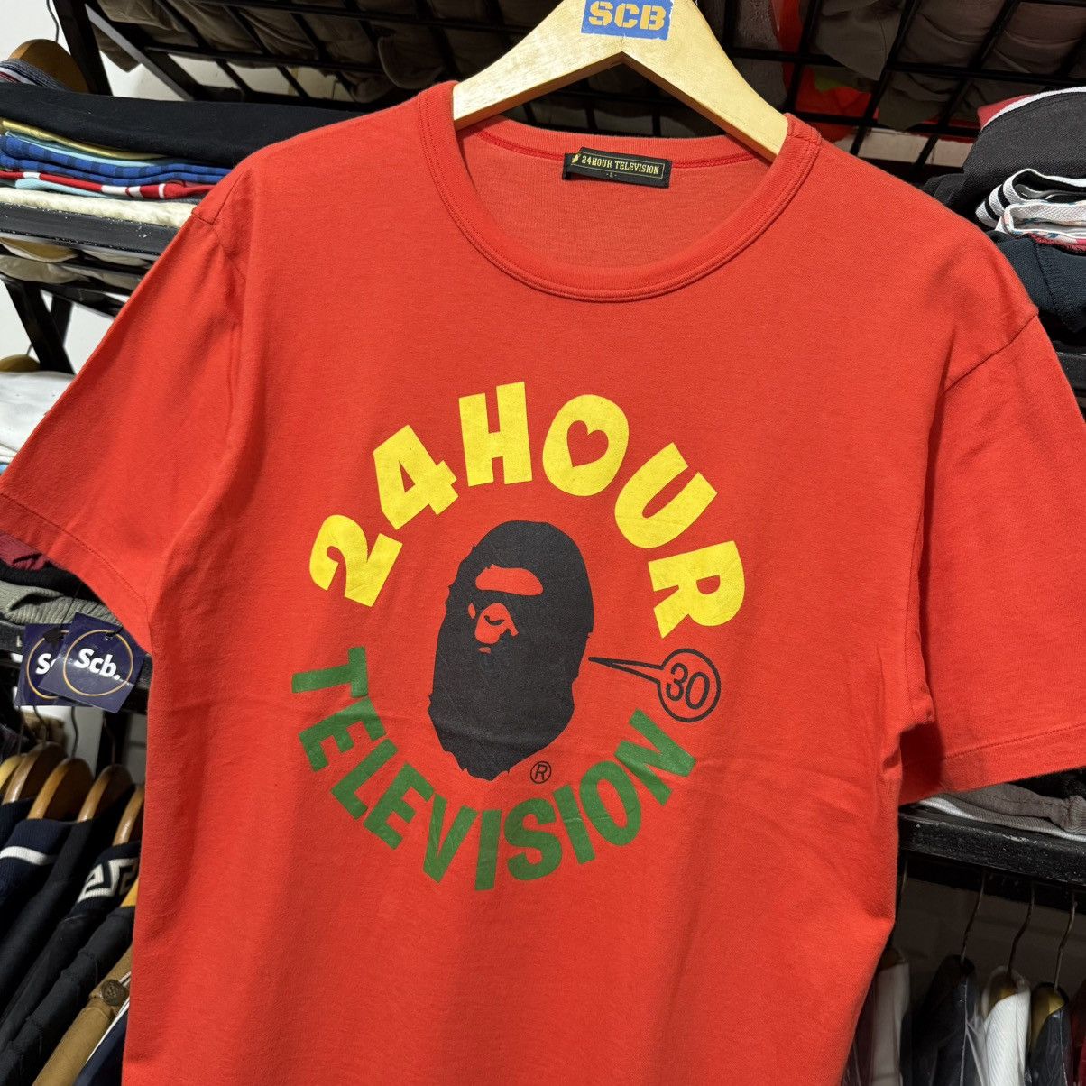 Bape Bape 24 Hours Television Tee Size US L / EU 52-54 / 3 - 2 Thumbnail