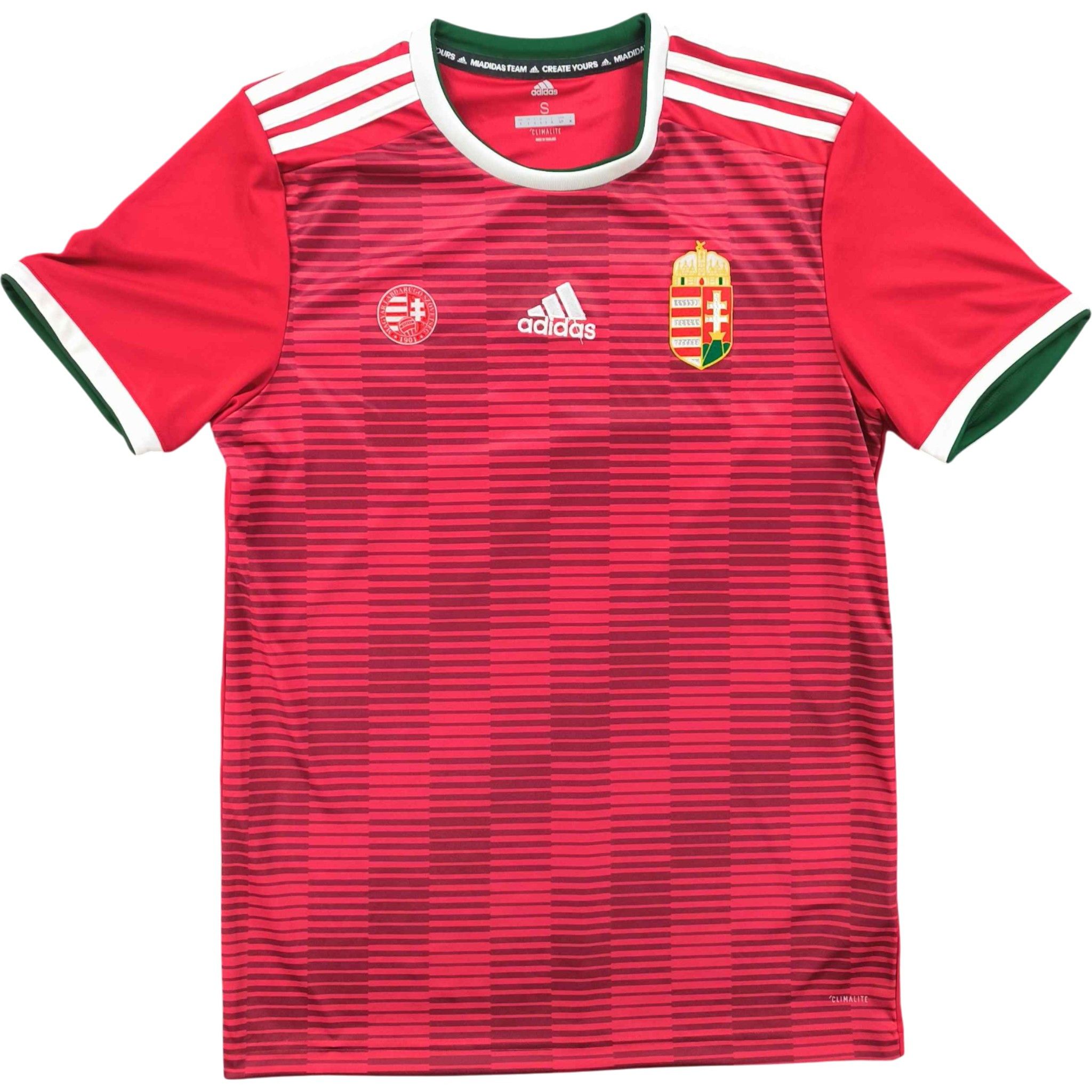 Adidas Hungary 2018-20 Adidas home football jersey shirt size S Size US S / EU 44-46 / 1 - 1 Thumbnail