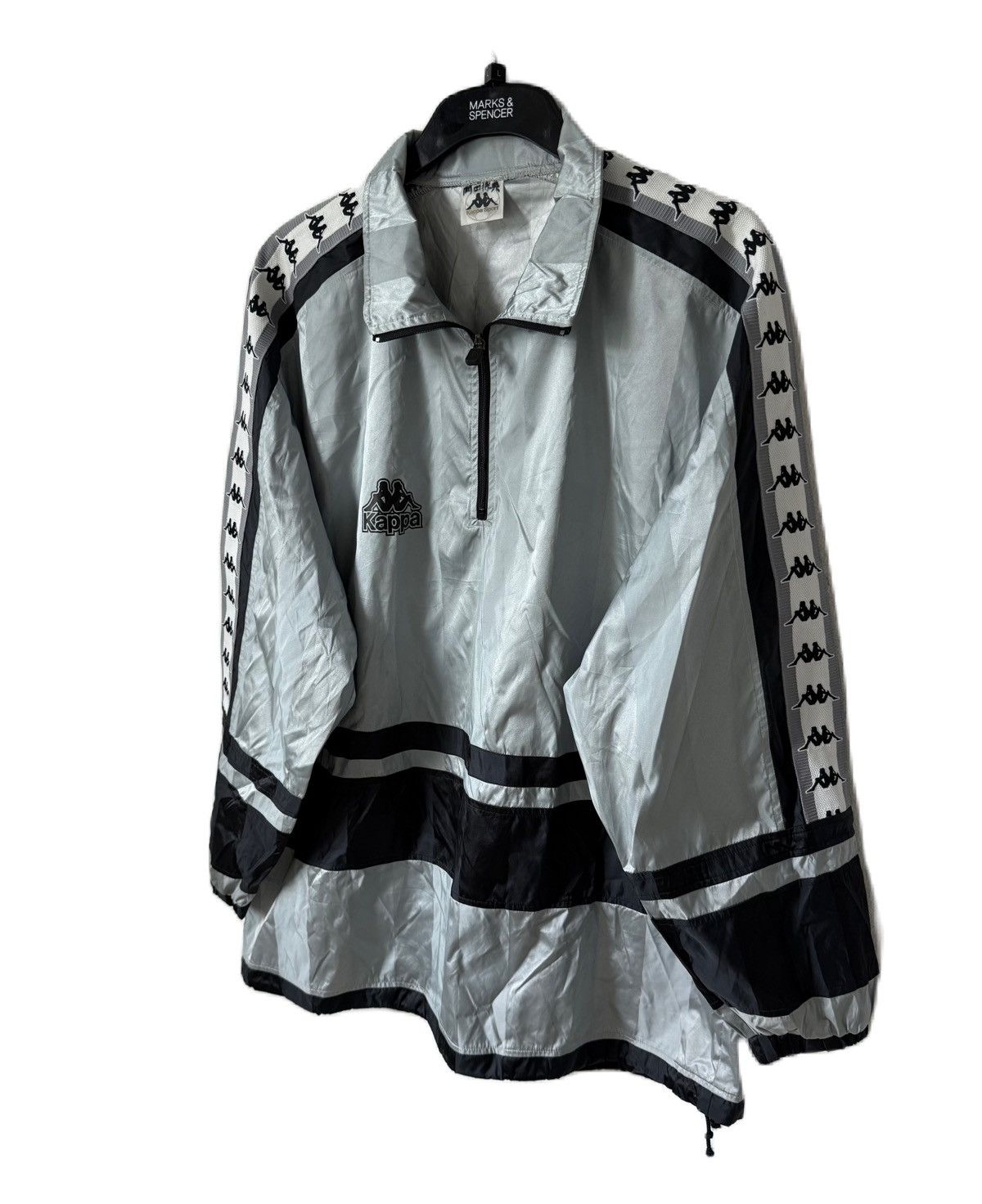 Kappa VINTAGE KAPPA SPORTS NYLON PULL OVER SIDE TAPE LOGO JUVENTUS Size US L / EU 52-54 / 3 - 3 Thumbnail