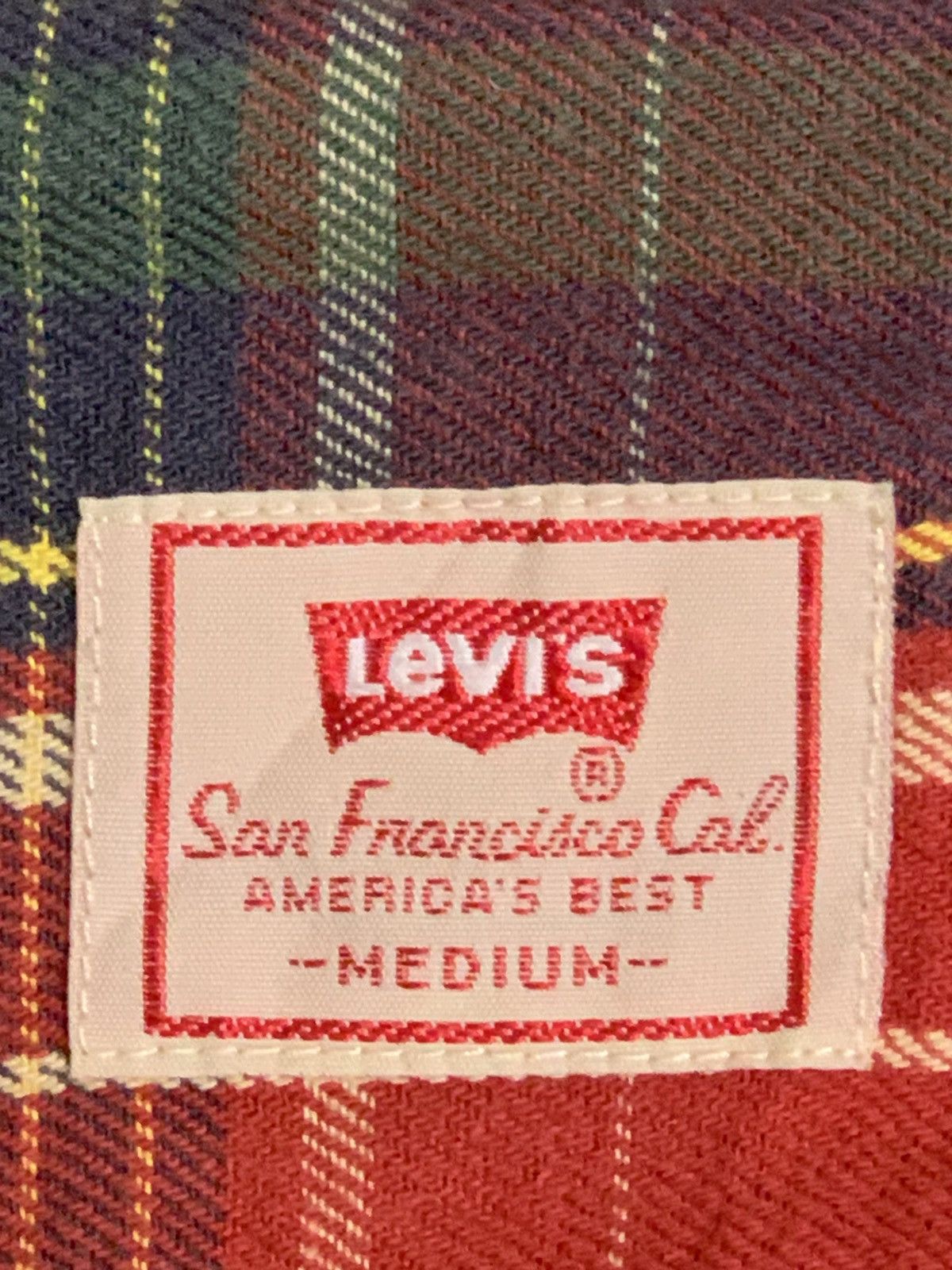 Levi's Rare Design Levi’s Red Plaid Button Up Shirts Size US M / EU 48-50 / 2 - 4 Thumbnail