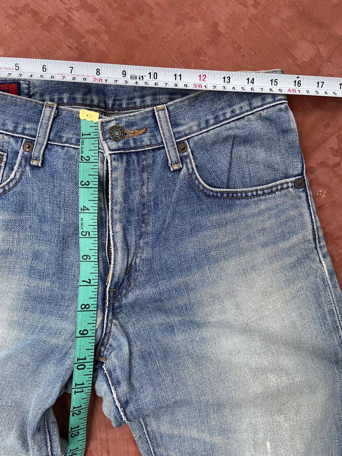 Edwin 🔥 Vintage Edwin jeans Distressed street fashion Size US 31 - 15 Thumbnail