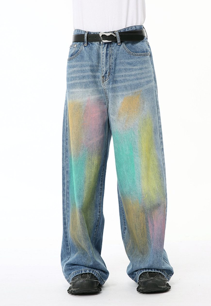 Other Unisex colorful graffiti jeans Size US 30 / EU 46 - 1 Thumbnail