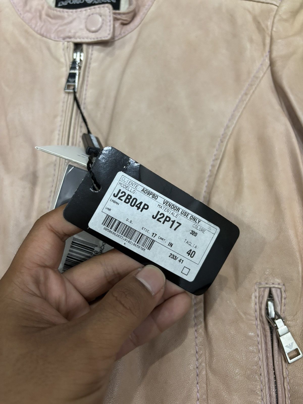 Emporio Armani Emporio Armani Leather Jacket Size S / US 4 / IT 40 - 9 Thumbnail