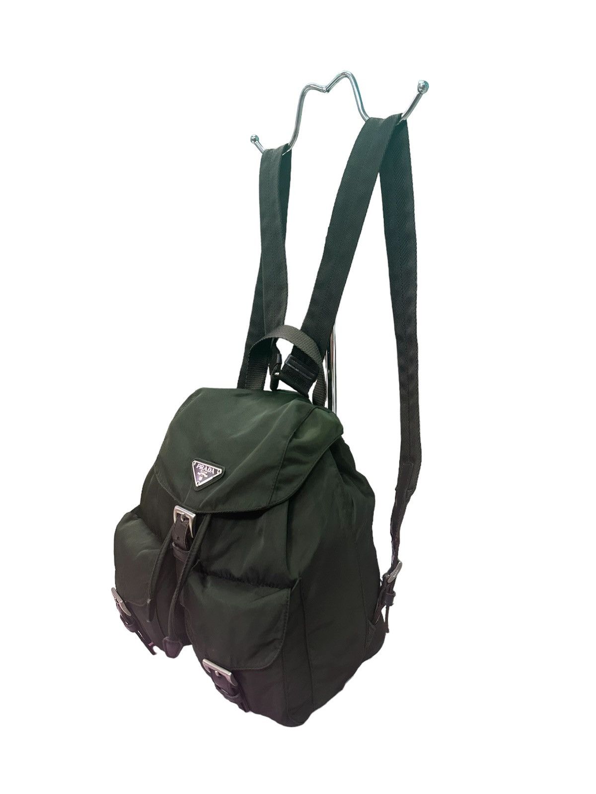 Prada AUTHENTIC VINTAGE PRADA MINI GREEN NYLON BACKPACK Size ONE SIZE - 6 Thumbnail