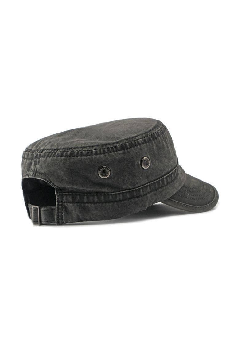 Other Black Japanese Flat Top Military Hat Size ONE SIZE - 7 Thumbnail