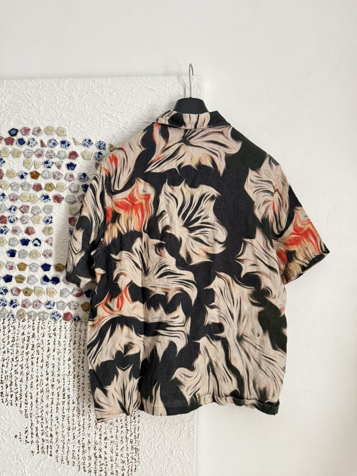 Our Legacy Our Legacy Black Linen Printed Box Shirts Size US S / EU 44-46 / 1 - 2 Thumbnail
