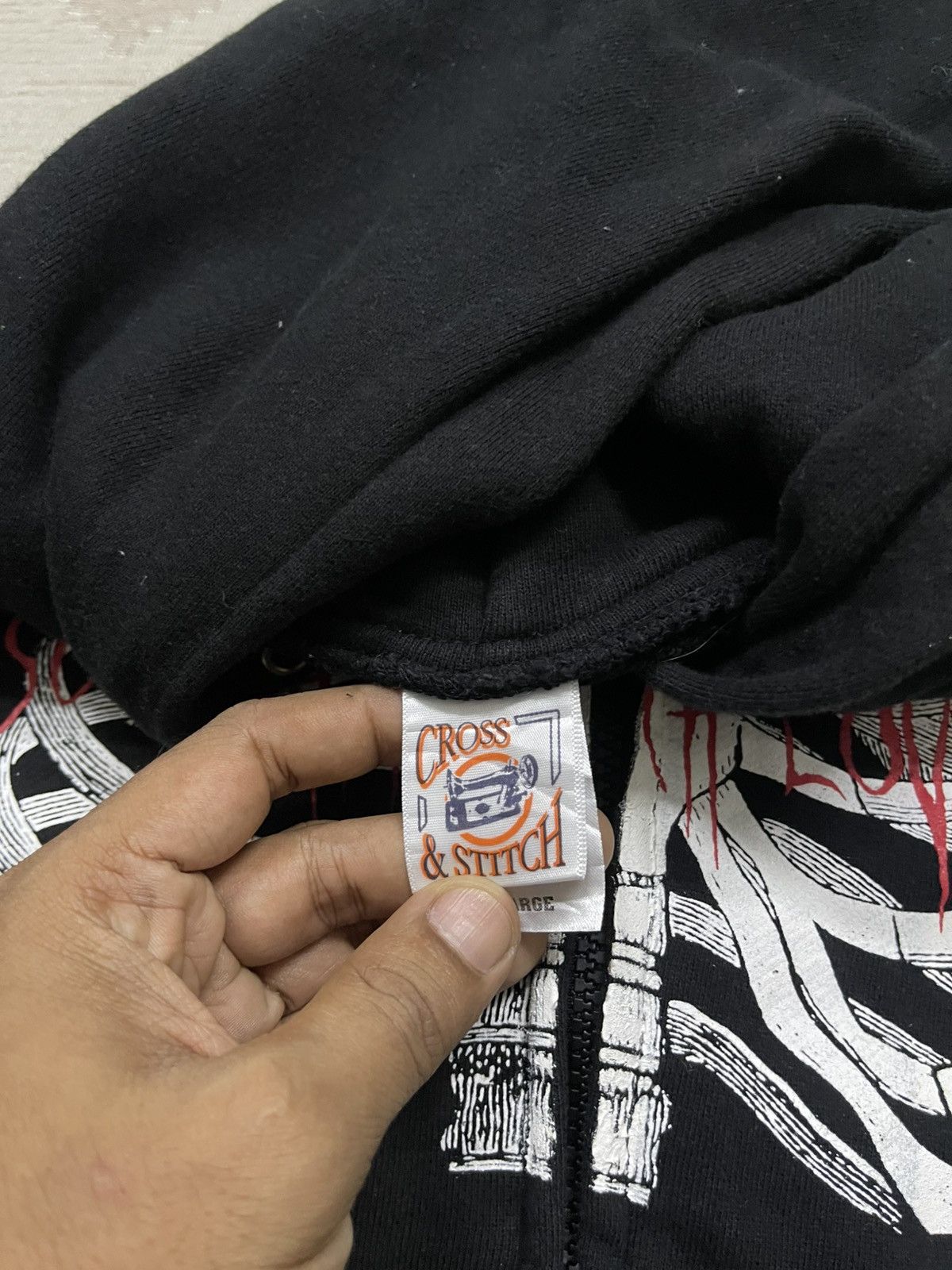 If Six Was Nine 00s IFSIXWASNINE STYLE BLACK GOTHIC SKELETON ZIP UP HOODIE Size US L / EU 52-54 / 3 - 8 Thumbnail