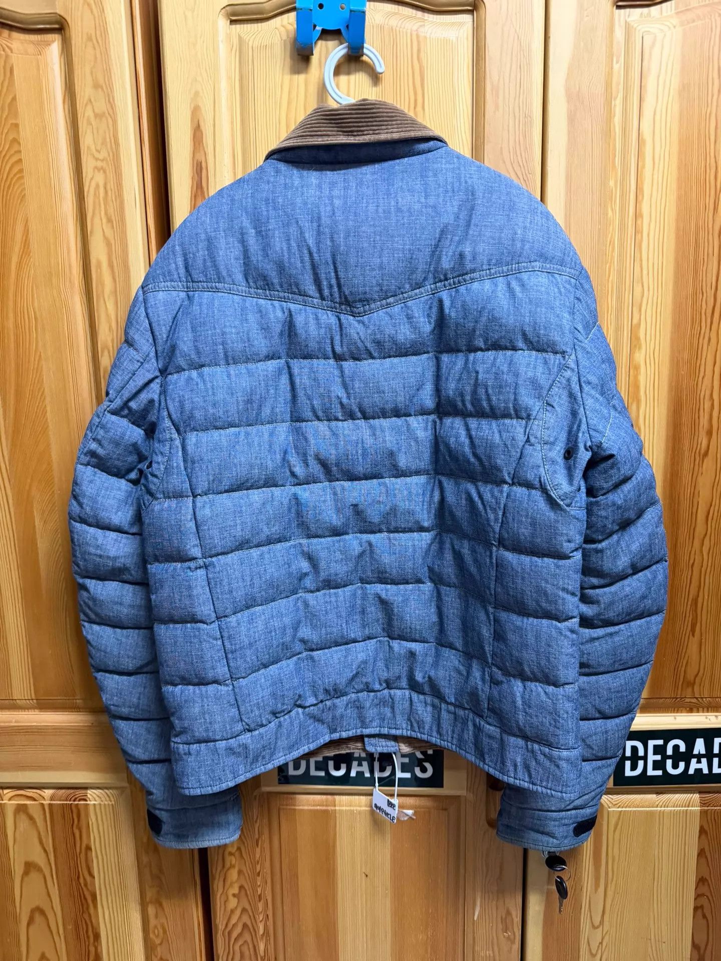 Moncler Moncler Denim Lightweight Down Jacket Size 3 Size US L / EU 52-54 / 3 - 2 Thumbnail
