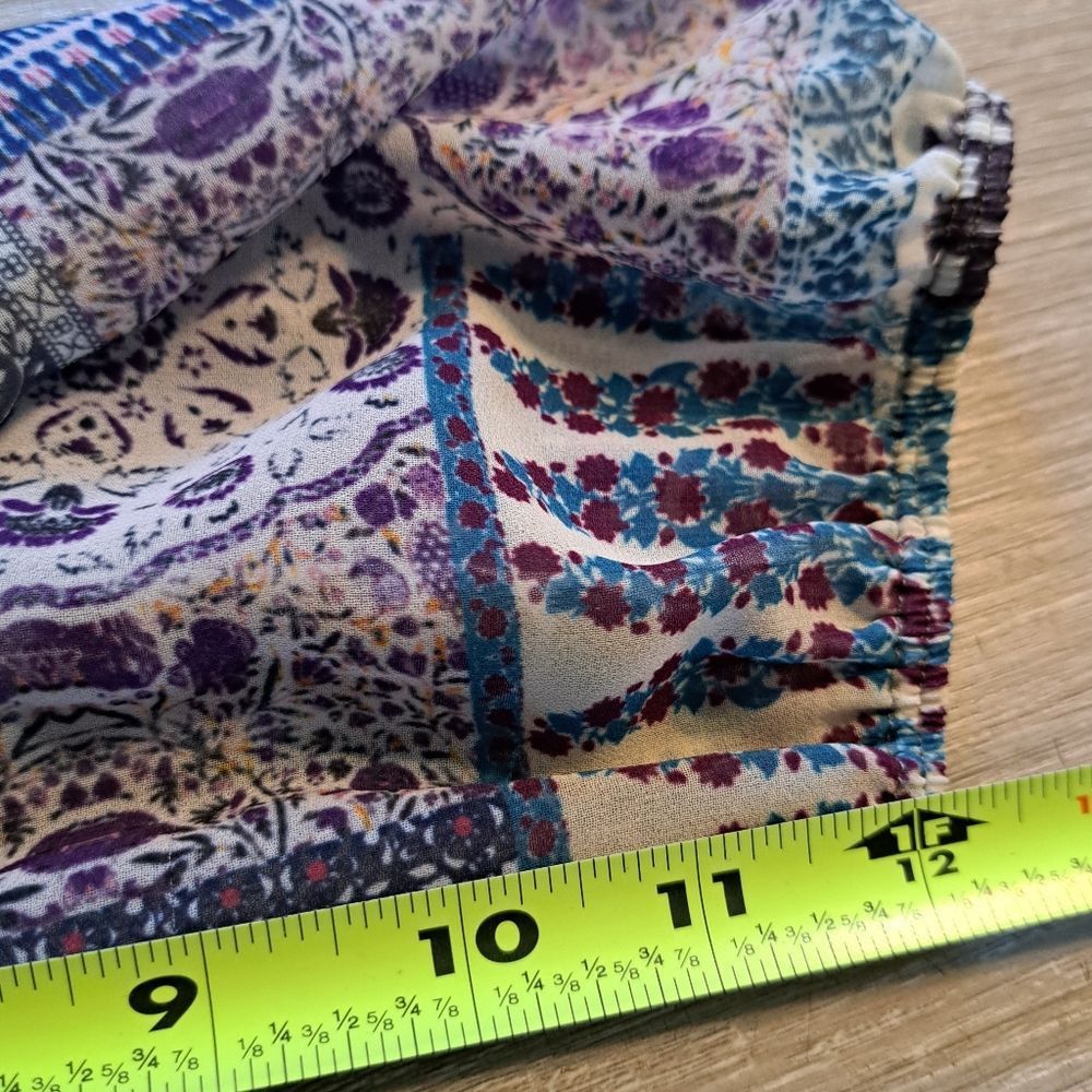 Other Hiche Colorful Patchwork Animal Print Boho Casual Tiered Dre Size M / US 6-8 / IT 42-44 - 7 Thumbnail