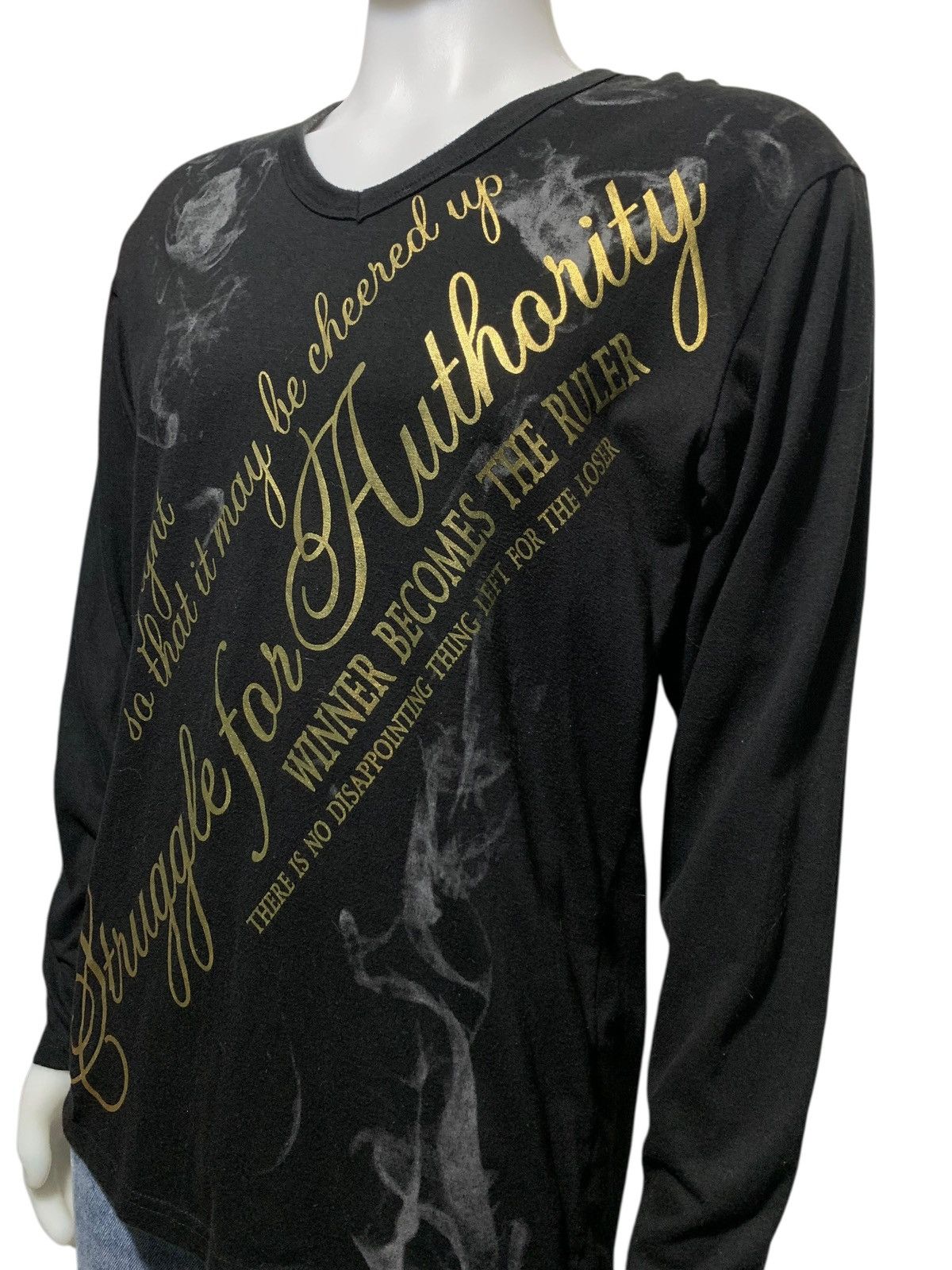 Hysteric Glamour × If Six Was Nine × Le Grande Bleu (L.G.B.) 2000s Repezeen gothic punk poem longsleeve Size US L / EU 52-54 / 3 - 5 Thumbnail