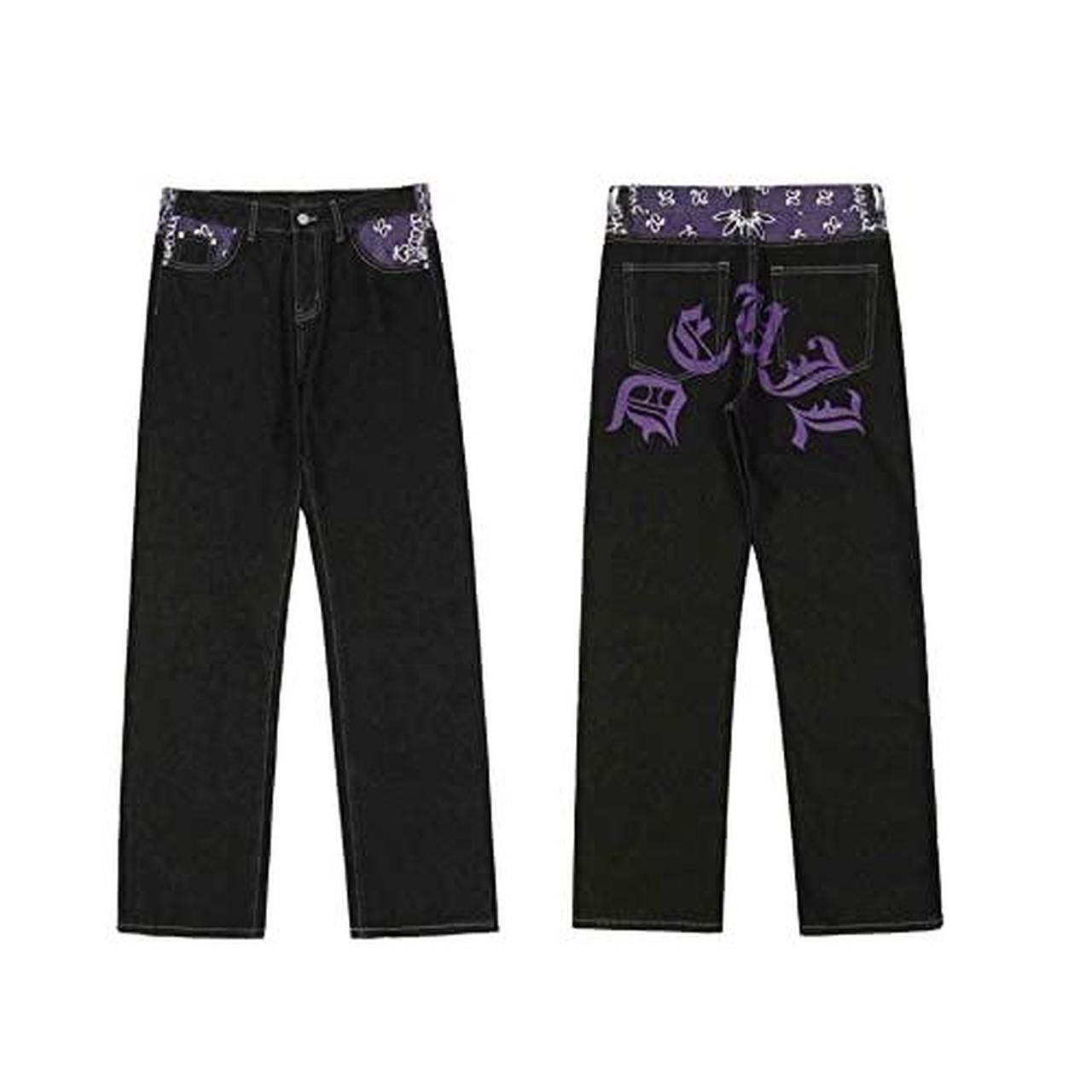 Other Purple and black jeans Size US 39 - 5 Thumbnail