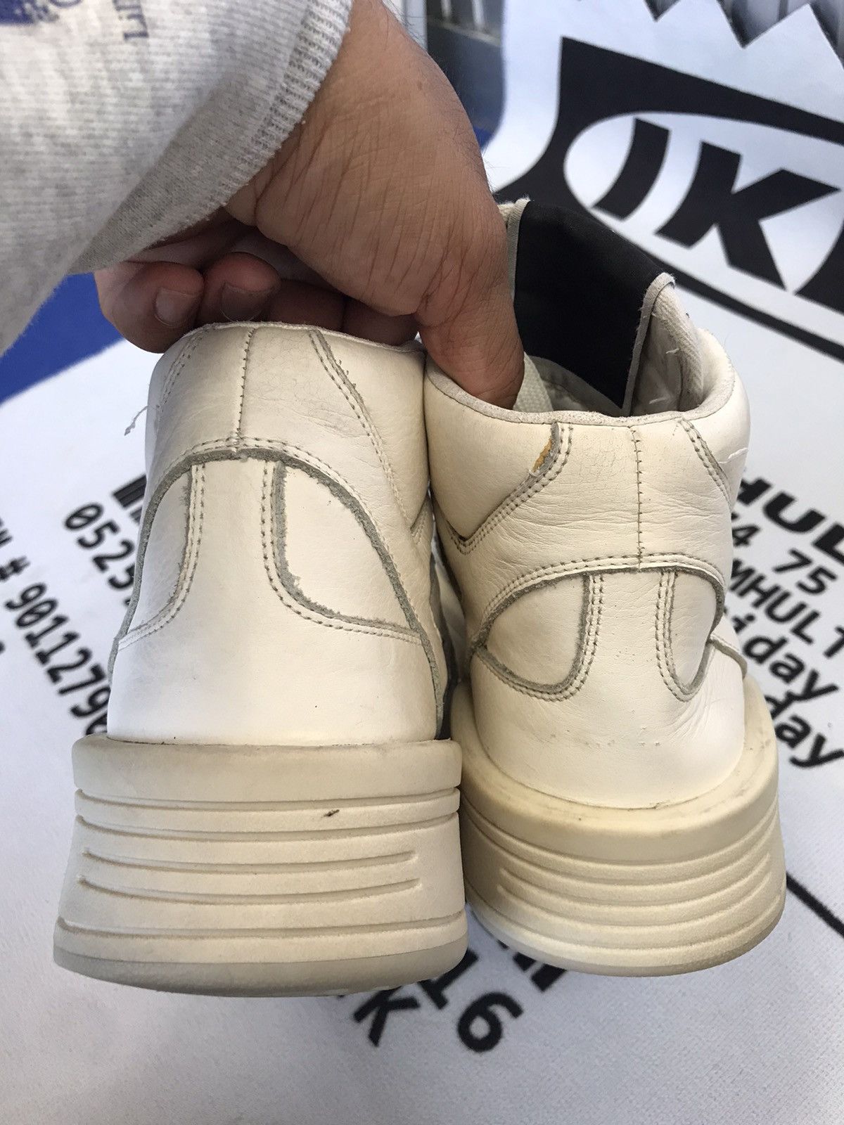 Rick Owens Drkshdw Converse Rick Owens x TURBOWPN Mid “Egret” Size US 7 / EU 40 - 11 Thumbnail