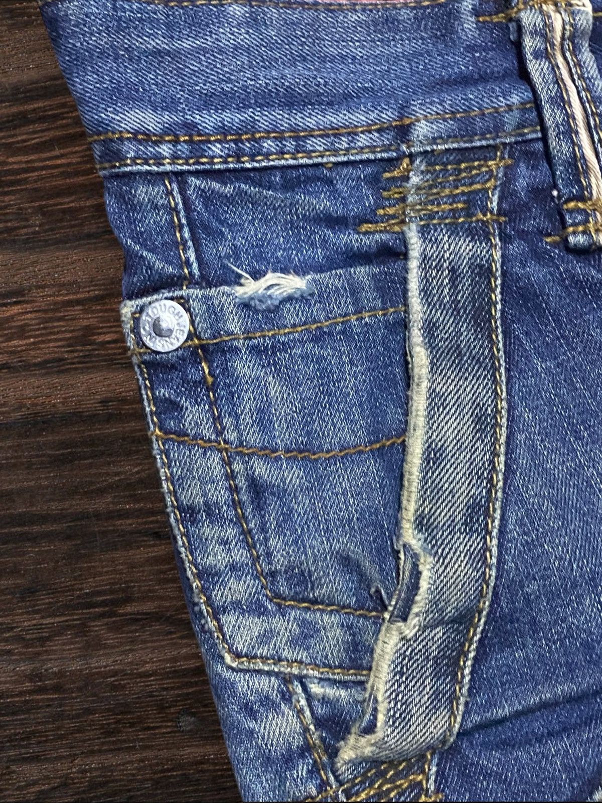 If Six Was Nine 💥Though Jeansmith Jackson Cargo Sick Punk Porcket Arc Jeans Size US 34 / EU 50 - 13 Thumbnail