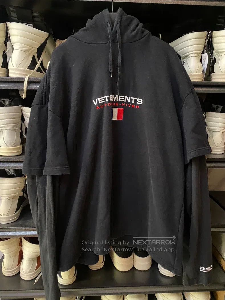 Vetements Vetements Fake Two-Piece Hoodie Size US XS / EU 42 / 0 - 1 Thumbnail