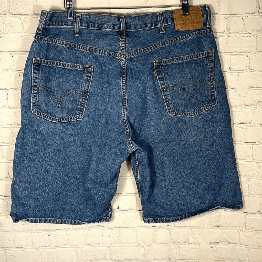 Levi's LEVI’S 569 Jeans Loose Straight Denim Regular Shorts 38 Jorts Skater Men Blue 38 Denim Regular Shorts Mens Size US 38 / EU 54 - 4 Thumbnail