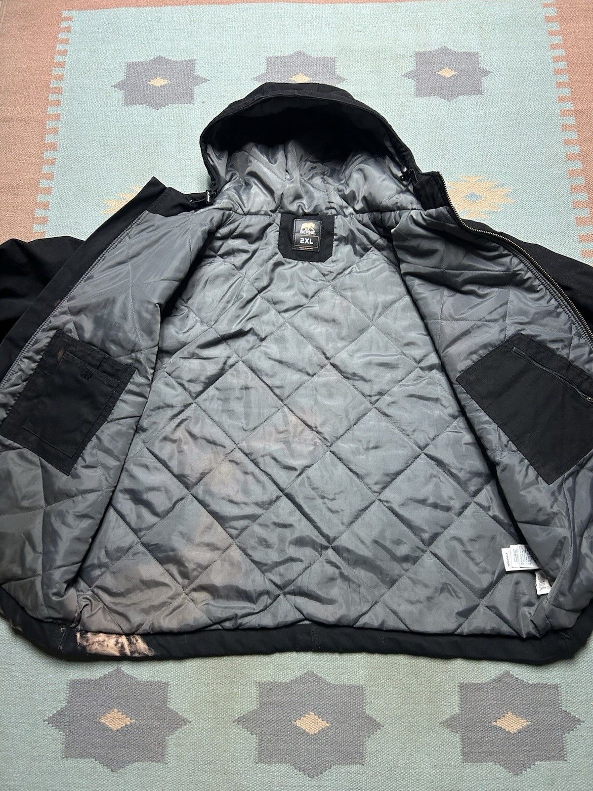 Vintage Vtg Berne hooded work jacket canvas carhartt distressed XXL Size US XXL / EU 58 / 5 - 8 Thumbnail
