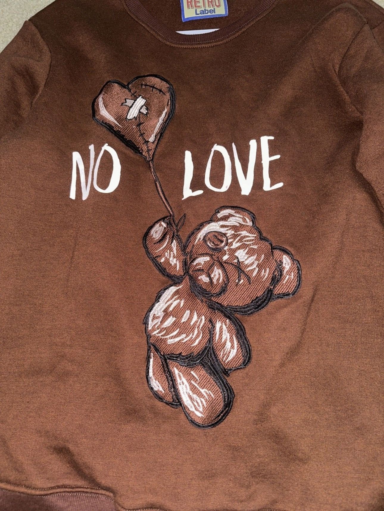 Other Retro Label No Love embroidered crewneck Size US XL / EU 56 / 4 - 2 Thumbnail