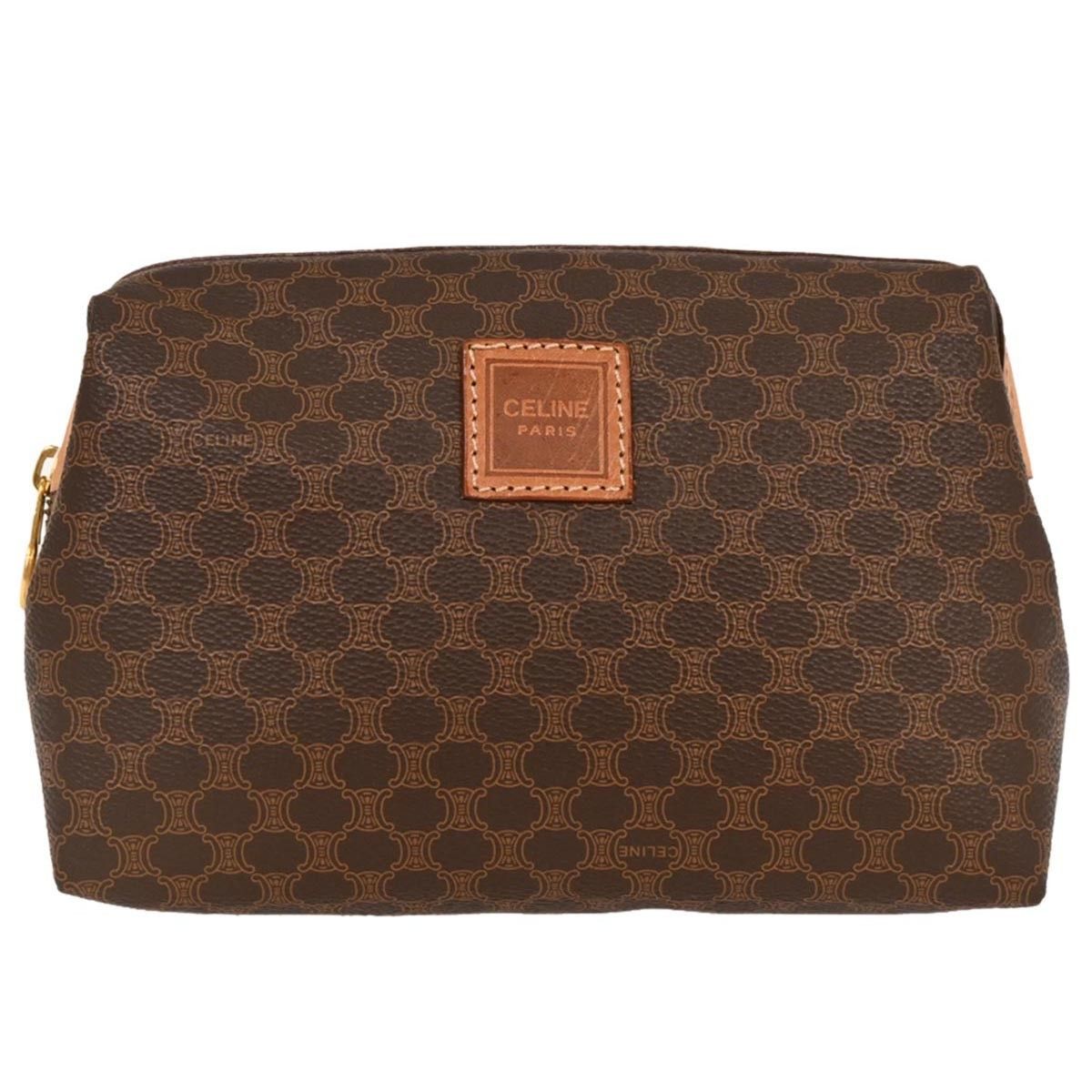 Celine Celine Macadam Pochette Canvas and Leather Size ONE SIZE - 1 Thumbnail