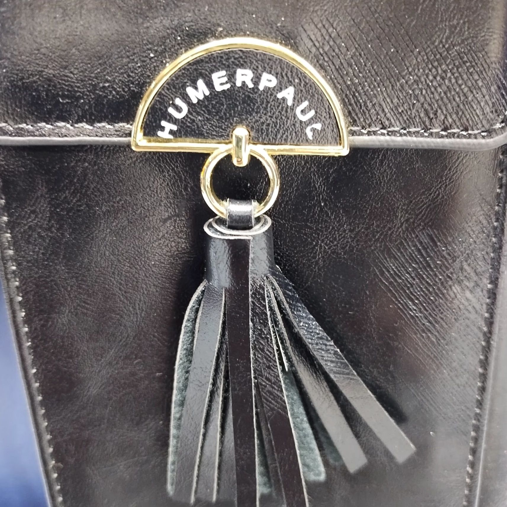Vintage Humerpaul Crossbody Phone Bag Women's Black Multi Compartment Adjustable Strap XS Small Crossbody Mens Womens Girls Boys? Size ONE SIZE - 6 Thumbnail