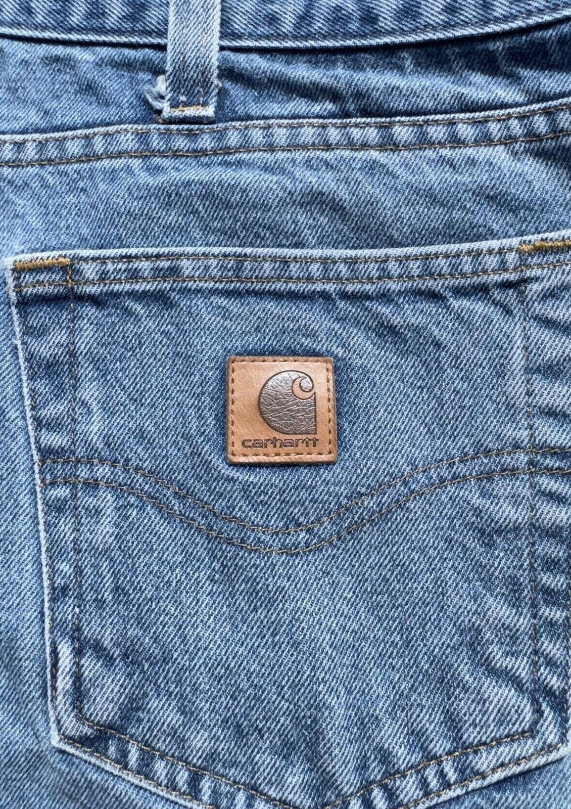 Carhartt Vintage Carhartt Relaxed Fit Leather Patch Jeans 42x32 Size US 42 / EU 58 - 6 Thumbnail
