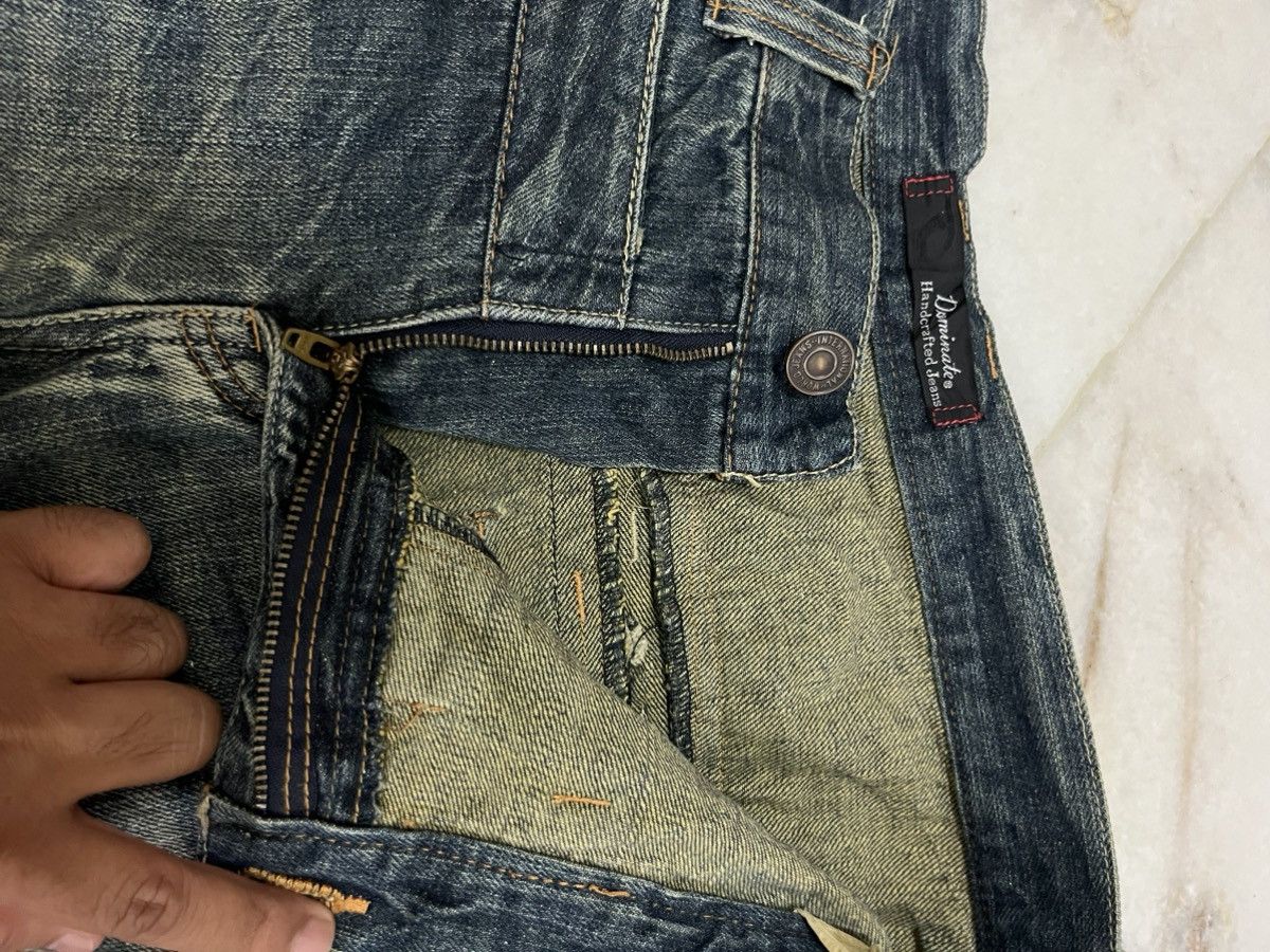 Japanese Brand DOUBLE WAIST DOMINATE HANDCRAFTED DISTRESED DENIM Size US 32 / EU 48 - 7 Thumbnail