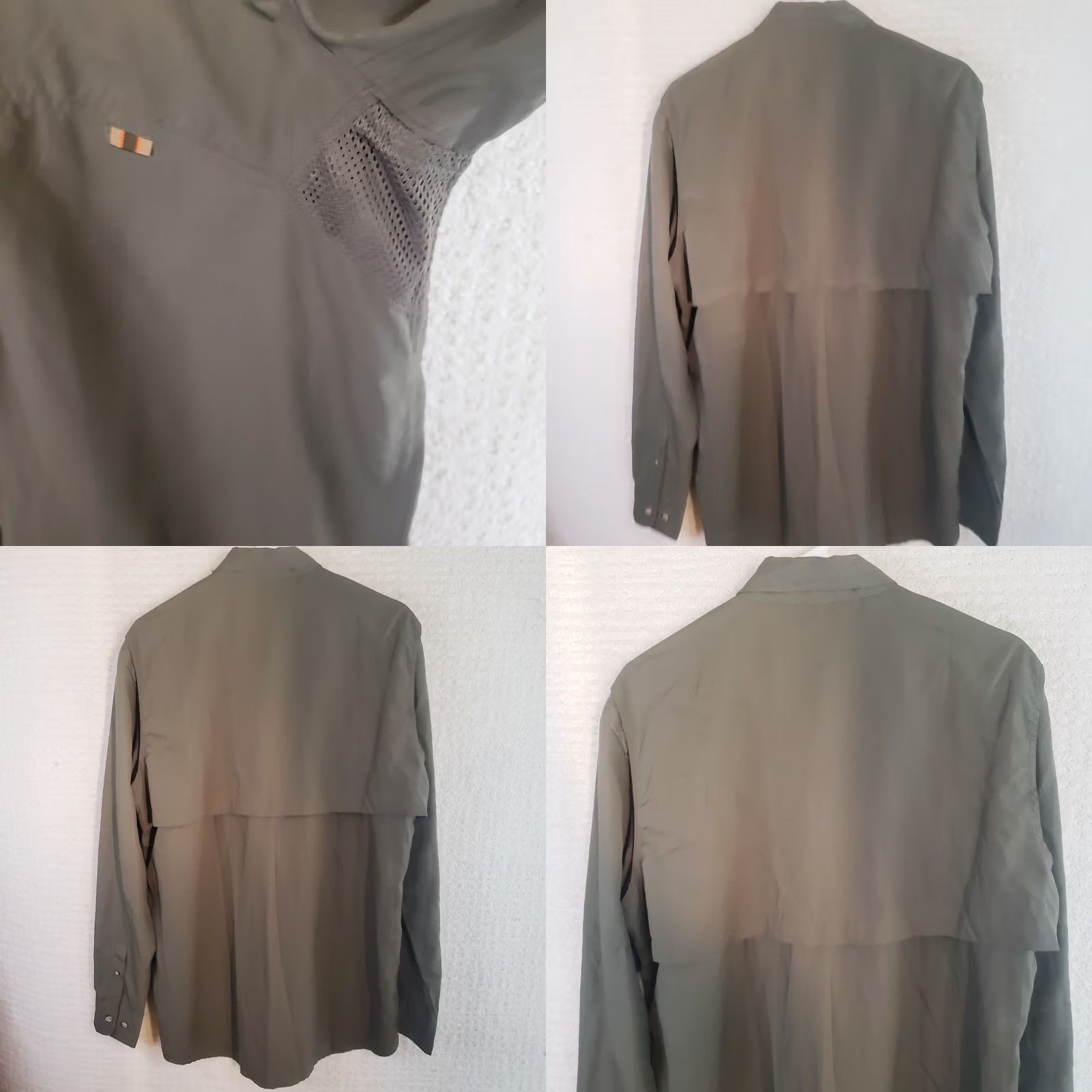 Vintage Beretta Mens Medium Long Sleeve Greenish Brown Polyester Button Up Shirt Size US M / EU 48-50 / 2 - 9 Thumbnail