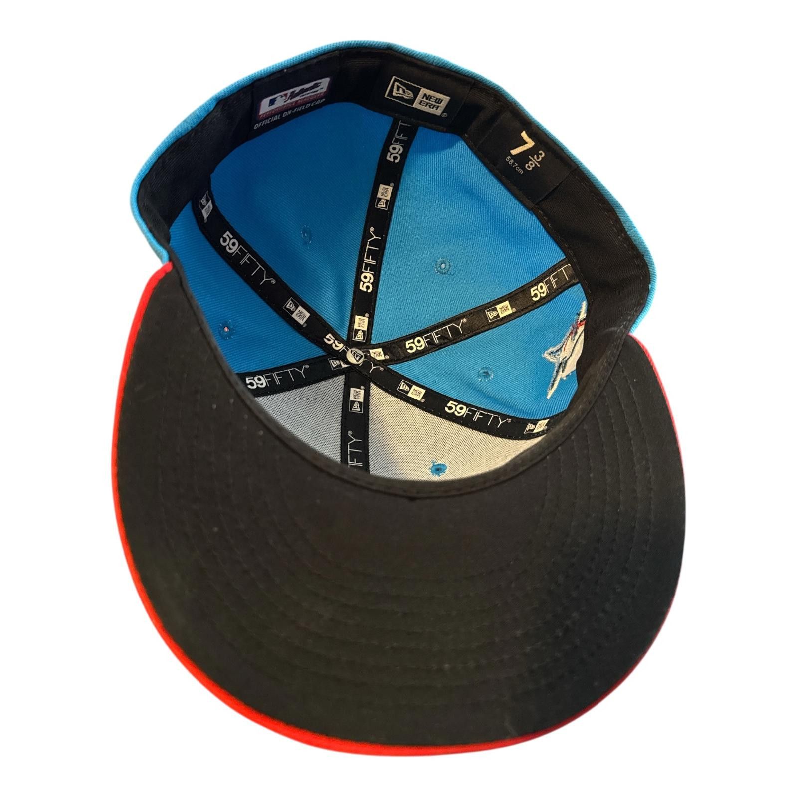 New Era New Era 59FIFTY Miami Marlins Fitted Baseball Cap 7 3/8 Size ONE SIZE - 3 Thumbnail